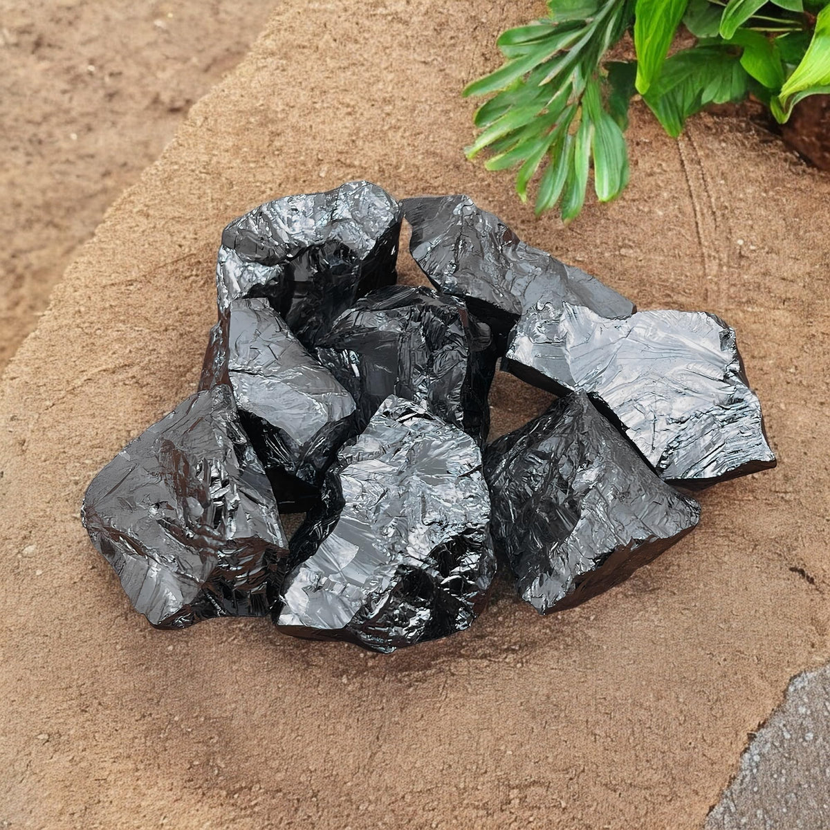 100g (1-3 Stones) Terahertz Raw Stone Bulk Gemstones Crystals – Natural Irregular Rough Quartz Minerals, Lot Healing Stones, Collections Origin Crystal Home Decor Gift, Metallic Gray, Approx 40–50mm
