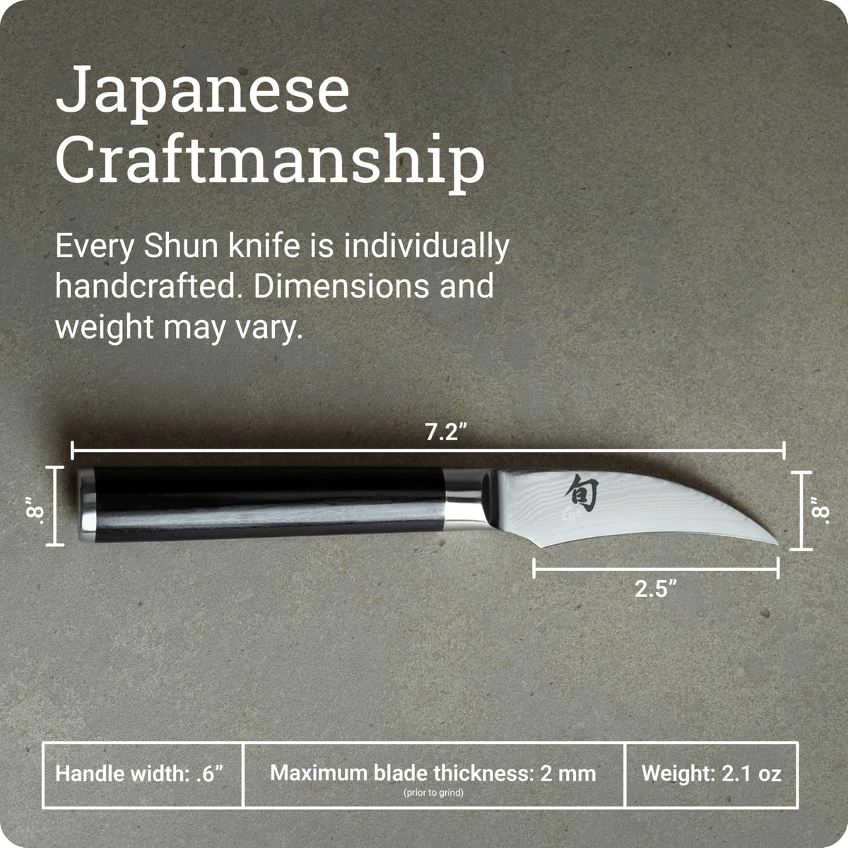 Shun Classic 2 1/2" Bird's Beak Knife