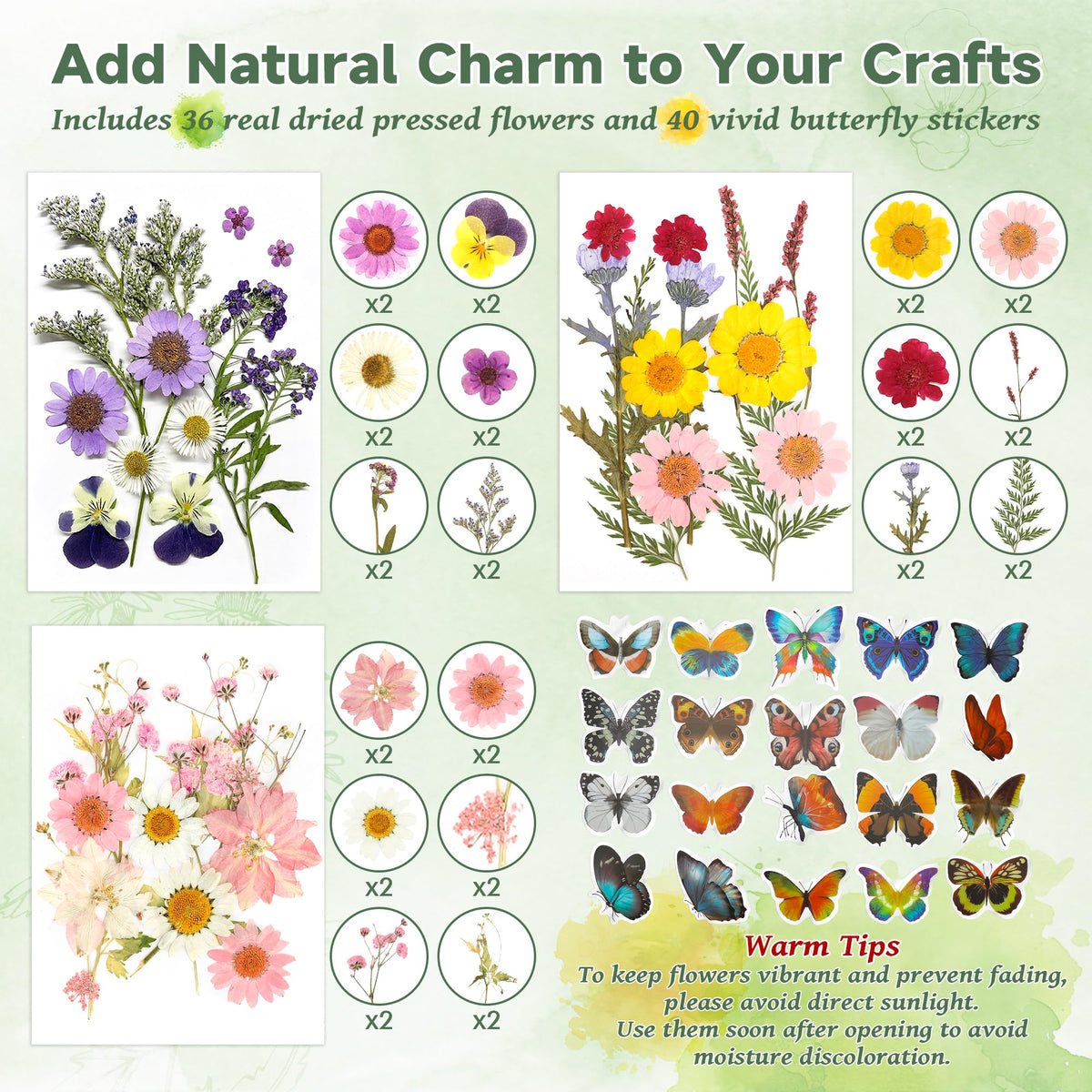 DIY Bookmark Making Kit – 30 Sets with Blank Watercolor Bookmarks, Pressed Flowers, Butterfly Stickers, Tassels, Sleeves & Tweezer – Fun Craft Kit for Painting, Unique Gifts, Book Lovers