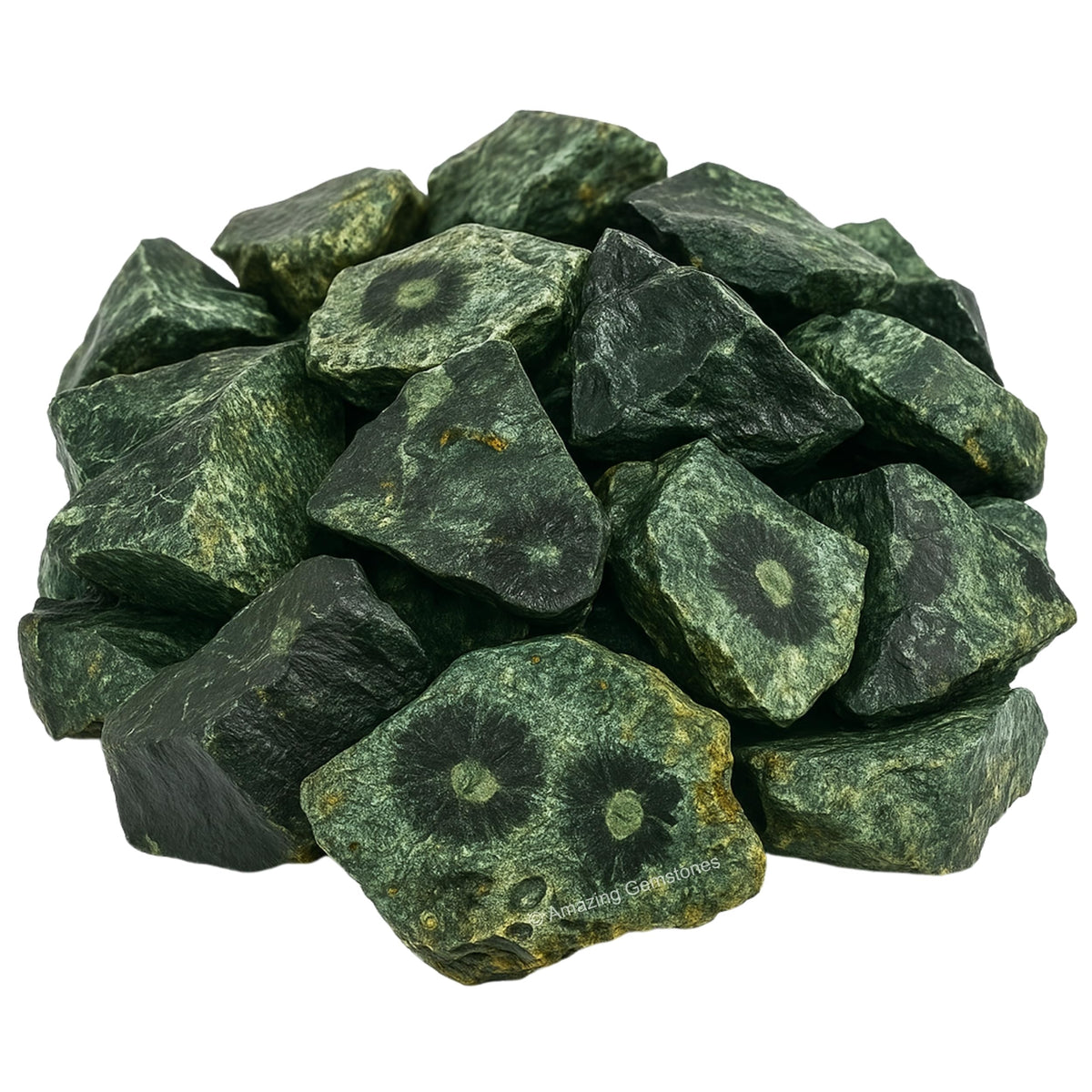 Amazing Gemstone 2 Pieces Kambaba Jasper Raw Crystals and Healing Stones, Natural Rocks for Tumbling and DIY Raw Stones and Crystals