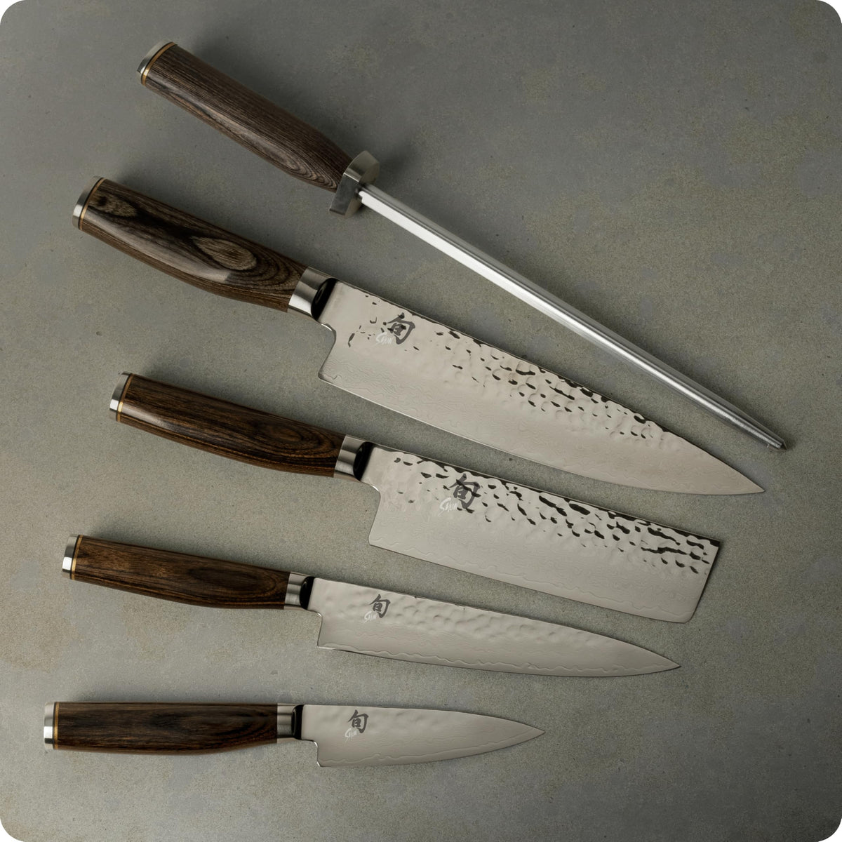 Shun Shiranami 6 Piece Knife Block Set