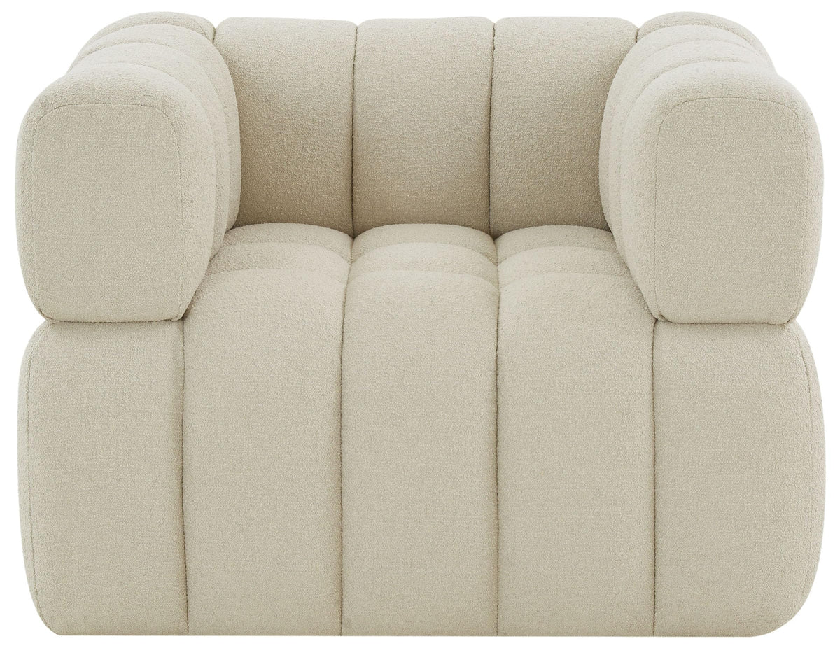 SAFAVIEH Couture Collection Calyna Light Grey Boucle Accent Chair