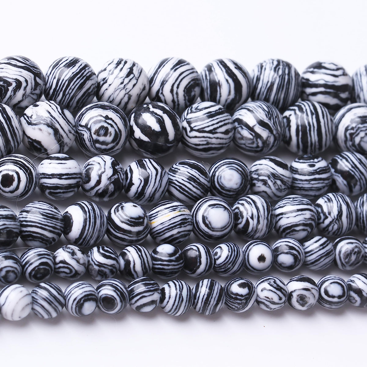 90PCS 4MM Black Malachite Beads Natural Gemstone Round Stone Beads for Jewelry Making DIY Energy Stone Healing Power Bracelet 15"