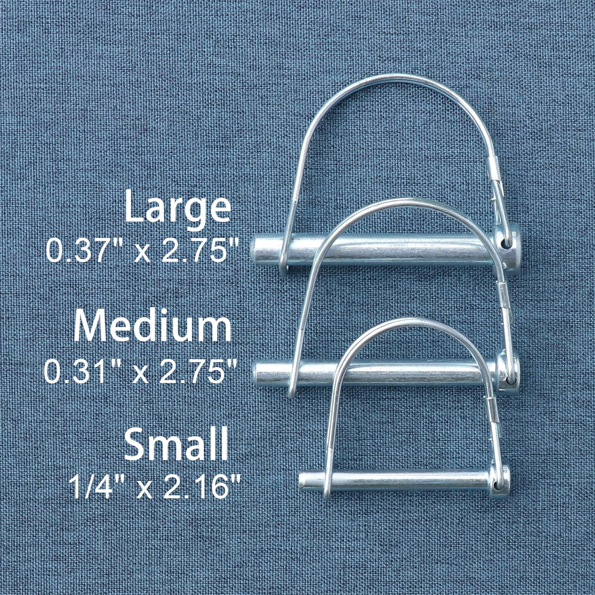 Trailer Coupler Pin, 2Pcs Tivnhuils Safety Coupler Pin Trailer Hitch Pin, Zinc Plated Carbon Steel Locking Pin Trailer Pin, 5/16" x 2.75", Medium