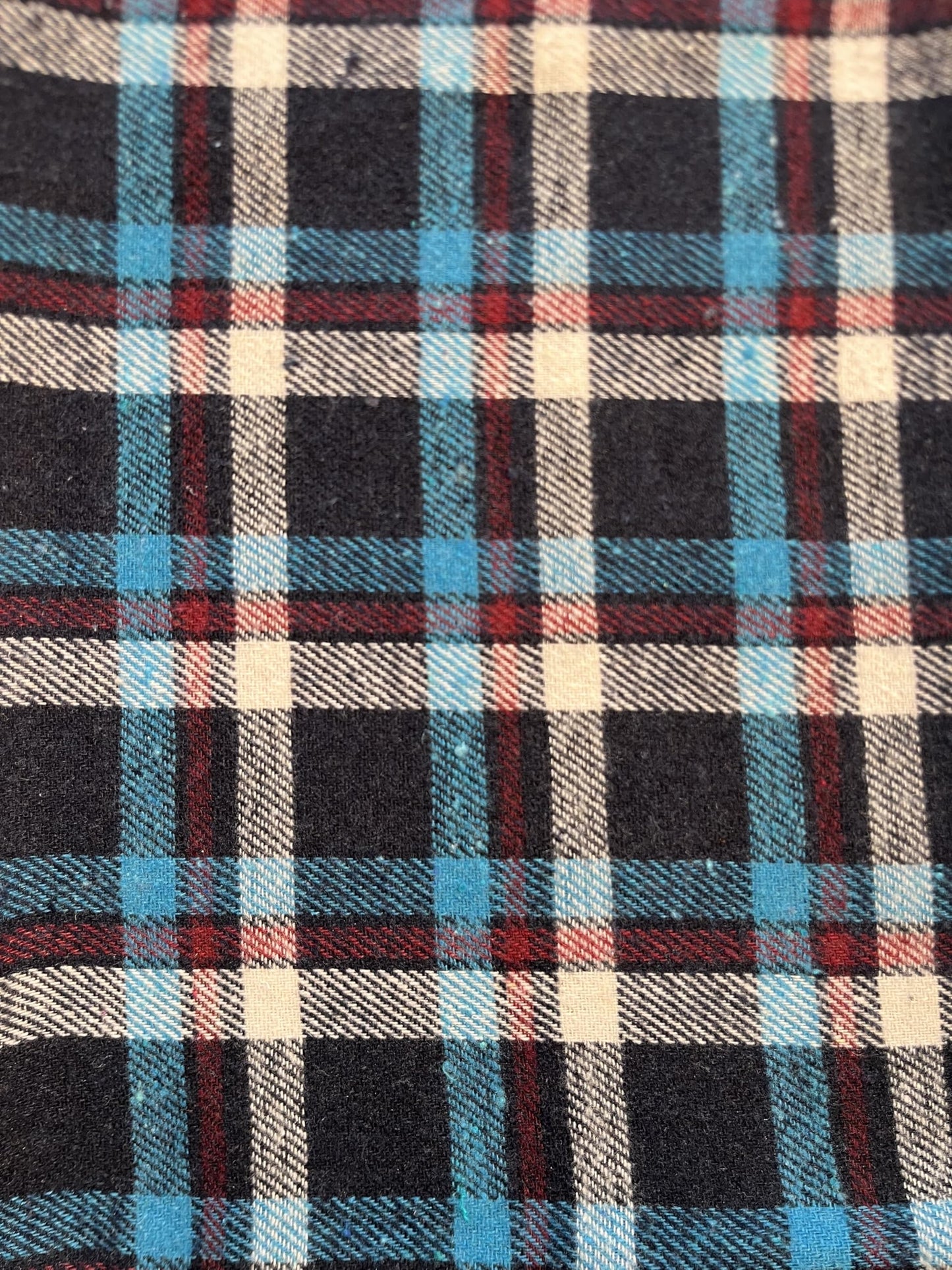 Inside/Outside Decorative Fabric Iron On Patches-Handmade in the USA - Set of 10 (Plaid 2-4" x 5")