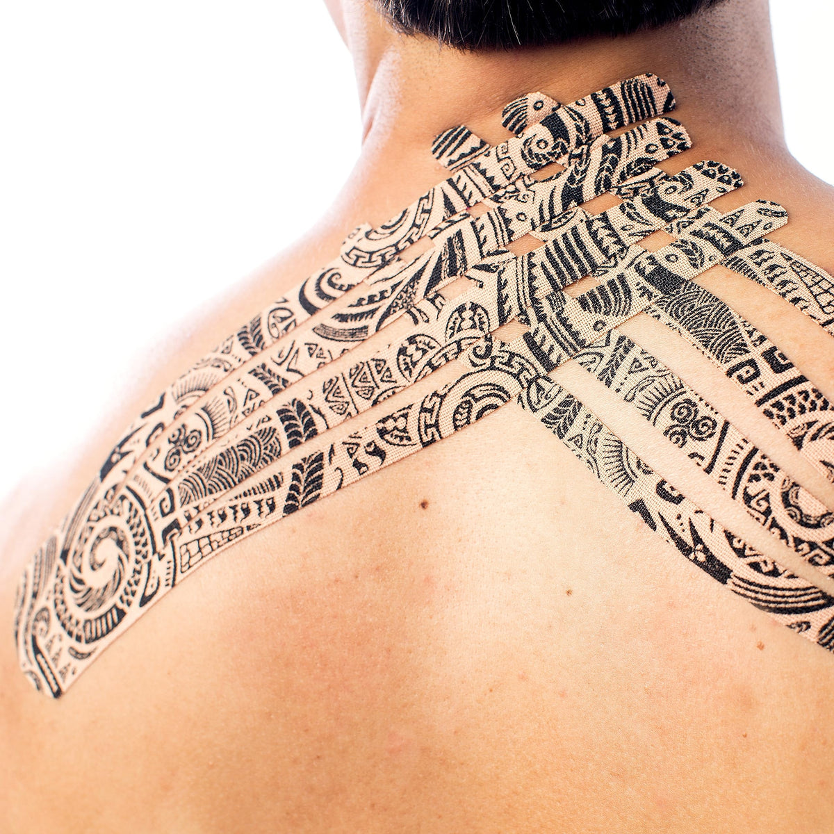 CureTape Art | Kinesiology Tape for Body Pain | Elastic Therapeutic | Waterproof Athletic | Long-Lasting Medical K (Tattoo)