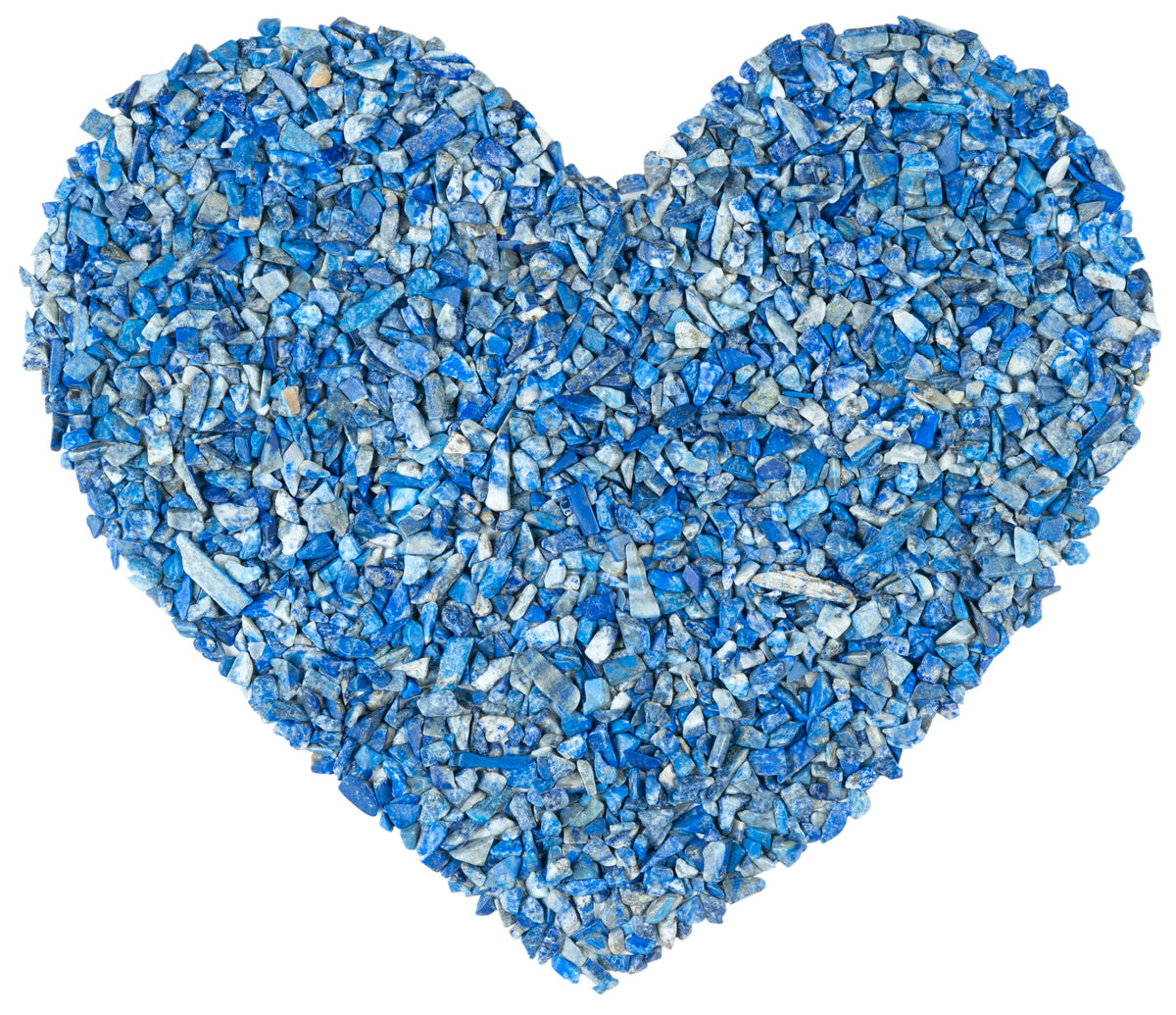 Crocon 1/2 LB Crushed Lapis Lazuli Chips Bulk Stones 1100+ Carats Natural Quartz Pieces Irregular Shape Gemstones for Gifts & Chakra Healing Crystals Home Décor Gifts for Women