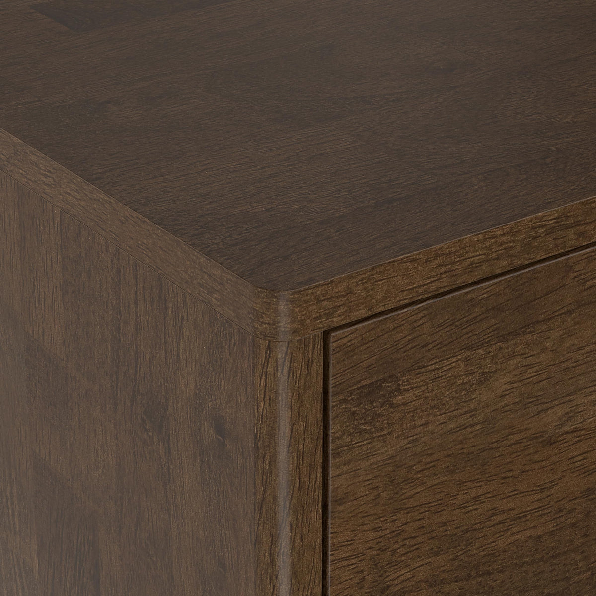 SIMPLIHOME Harper TV Stand - 72 inch Wide Solid Wood Low Media Console in Walnut Brown, Mid Century Modern Entertainment Center for Living Room for TVs up to 80 Inches with Shelf and Cord Management