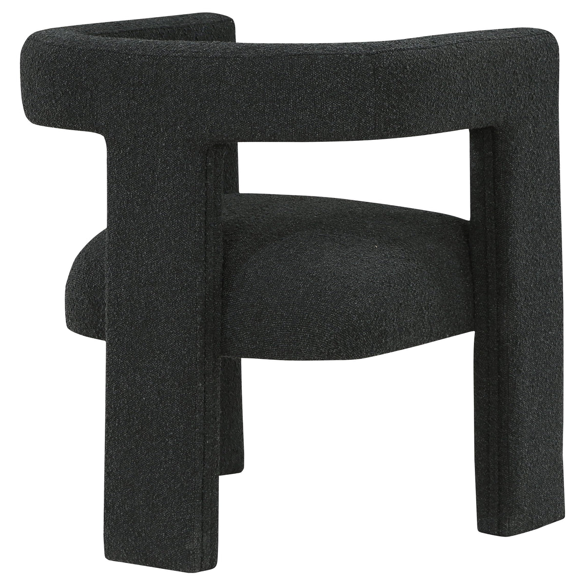 Coaster Home Furnishings Petra Boucle Upholstered Accent Side Chair Black 902882