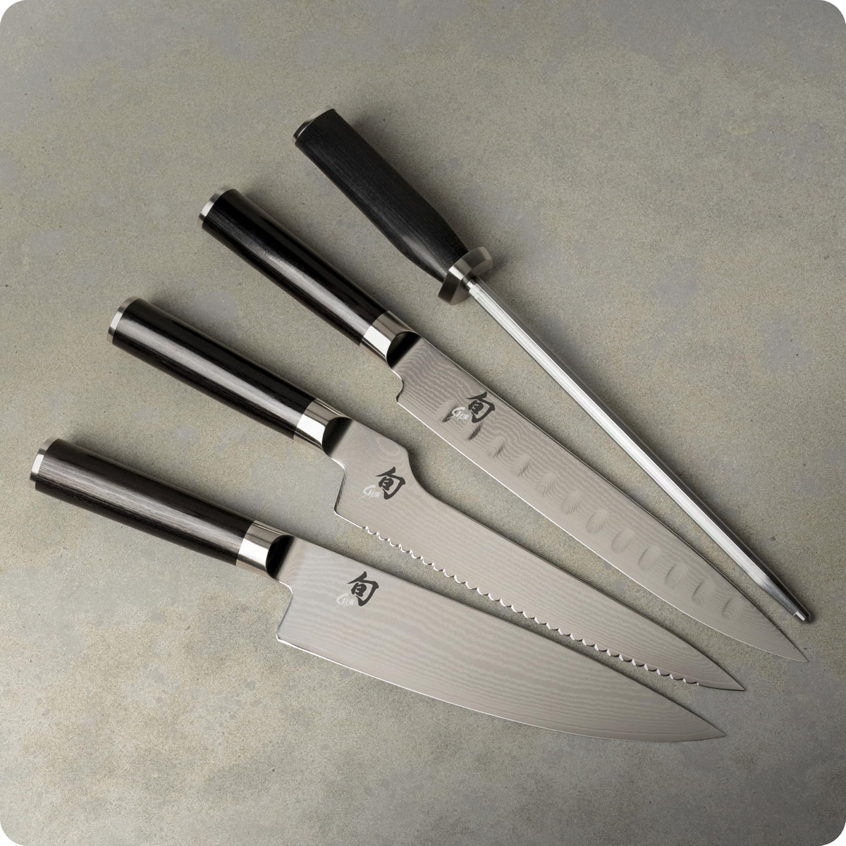 Shun Classic 9 Pc Chef's Choice Knife Block Set