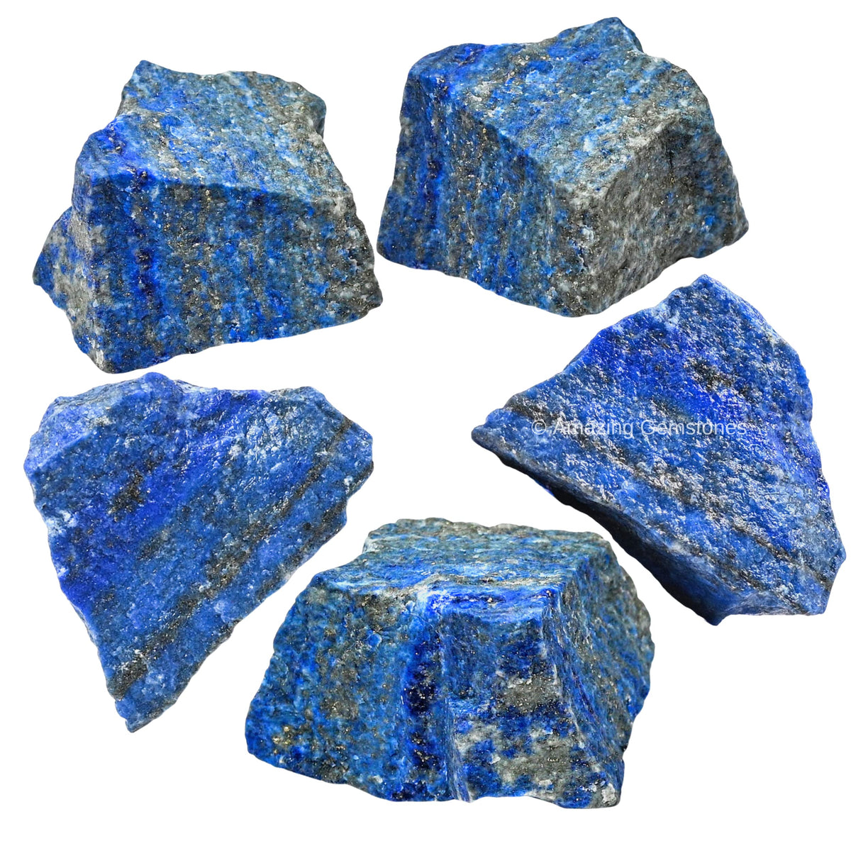 Amazing Gemstone 2 Pieces Lapis Lazuli Stone Crystals and Healing Stones, Raw Natural Rocks for Tumbling and DIY Raw Stones and Crystals