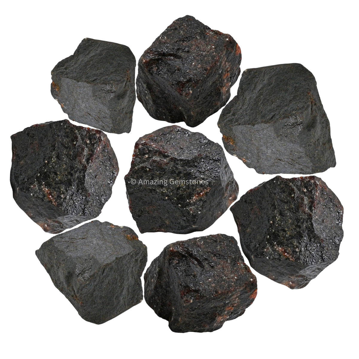 Amazing Gemstone Garnet Raw Crystals and Healing Stones, Natural Rocks for Tumbling and DIY Raw Stones and Crystals (1 lb)