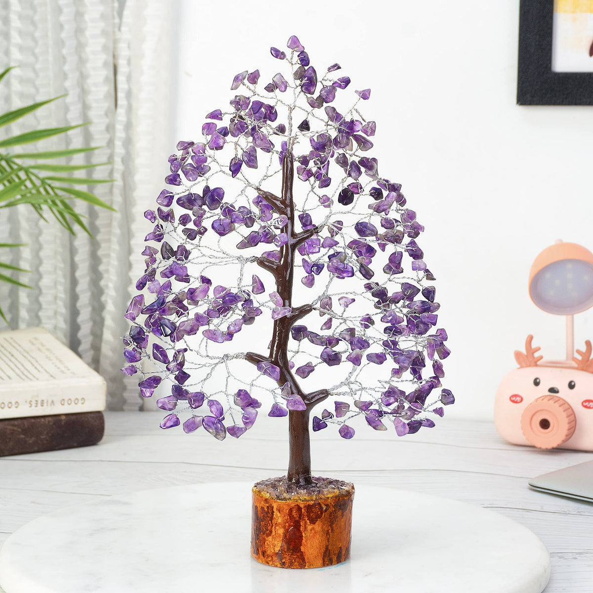 Crocon® Amethyst Crystal Tree of Life Birthday Gifts for Women Men, Friends, Healing Crystals Tree of Life Sister Gift for Her, Home Decor, Gift for Mom, House Warming Gift New Home Unique Gifts Idea