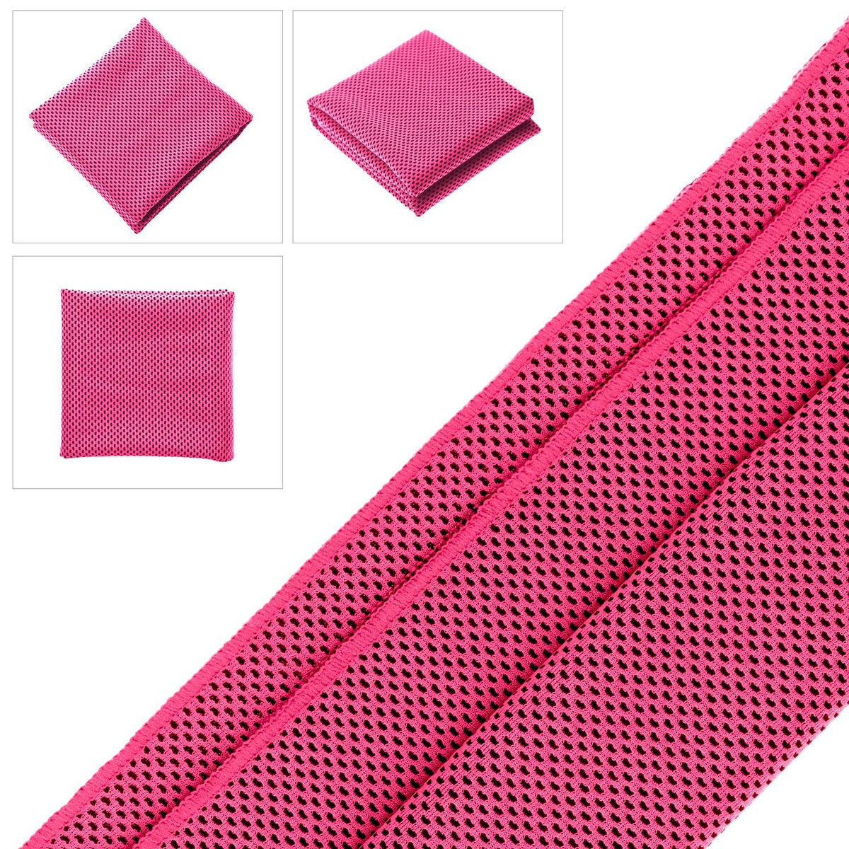 Biange Cooling Towels (40"x 12", Pack of 10) for Neck and Face, Cold Towel for Hot Weather, Sports, Workout, Fitness, Gym, Yoga, Golf, Pilates, Travel, Camping & More