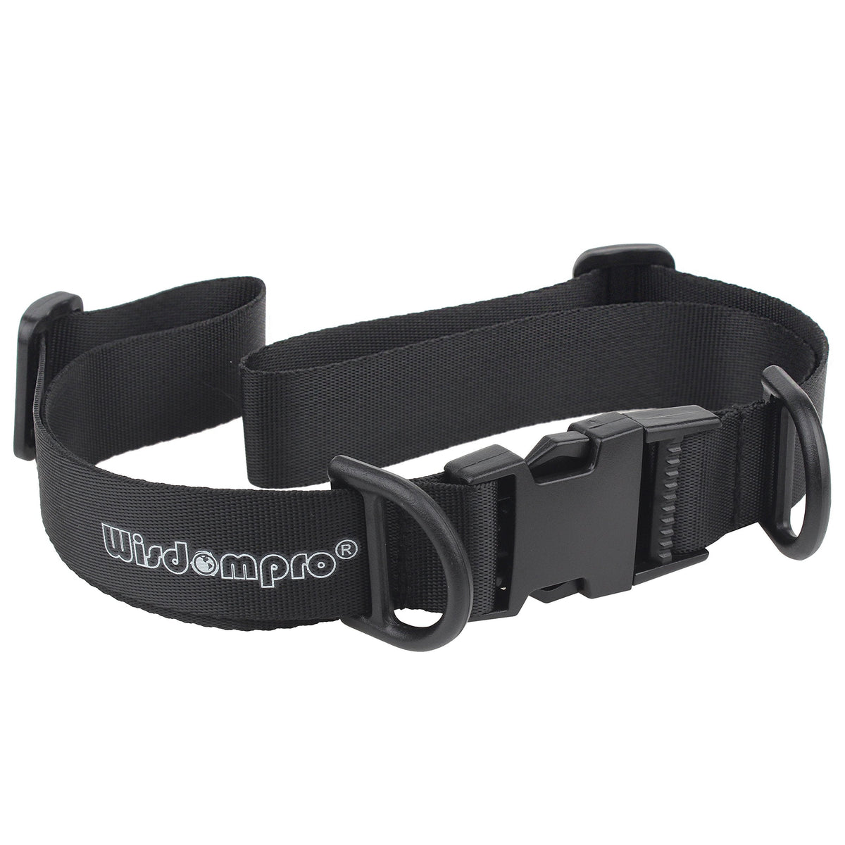 Wisdompro Backpack Chest Strap, Heavy Duty Adjustable Backpack Sternum Strap Chest Belt with Quick Release Buckle for Hiking and Jogging - with Slide Locks (Black)