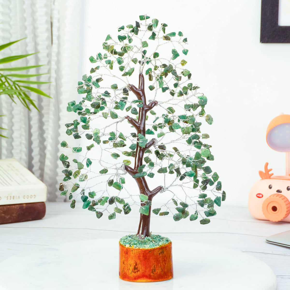 Crocon® Green Aventurine Crystal Tree Of Life, Birthday Gifts For Women & Men, House Decor Healing Crystals Present, Spiritual Gift Room Decor, House Warming Gift New Home, Self Care Mom Birthday Gift