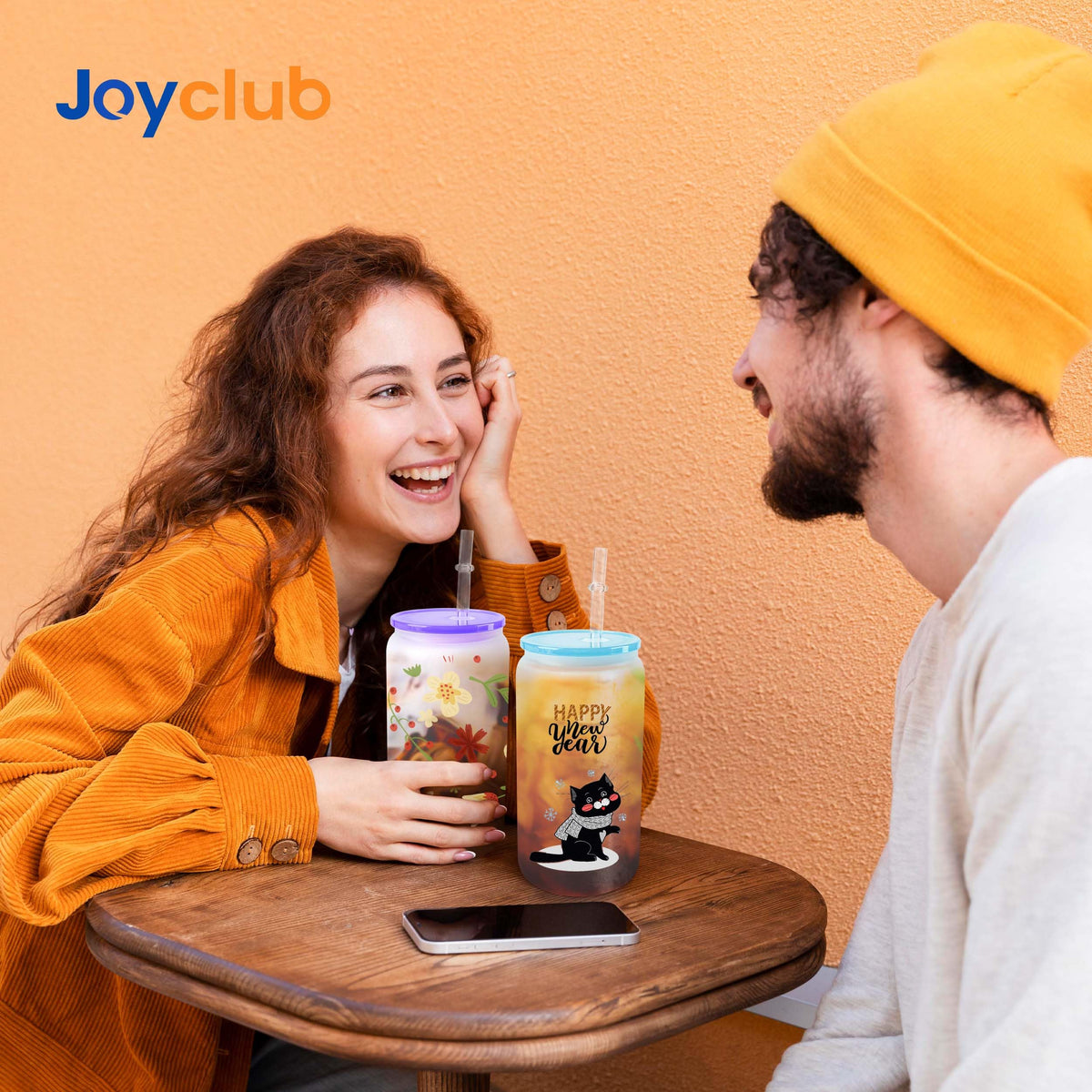 Joyclub 12 Pack Sublimation Blanks Bulk Frosted Glass Cups with Acrylic Lids16 OZ Borosilicate Can Glass Tumblers Wholesale for Beer Juice Soda Iced Coffee DIY Gifts