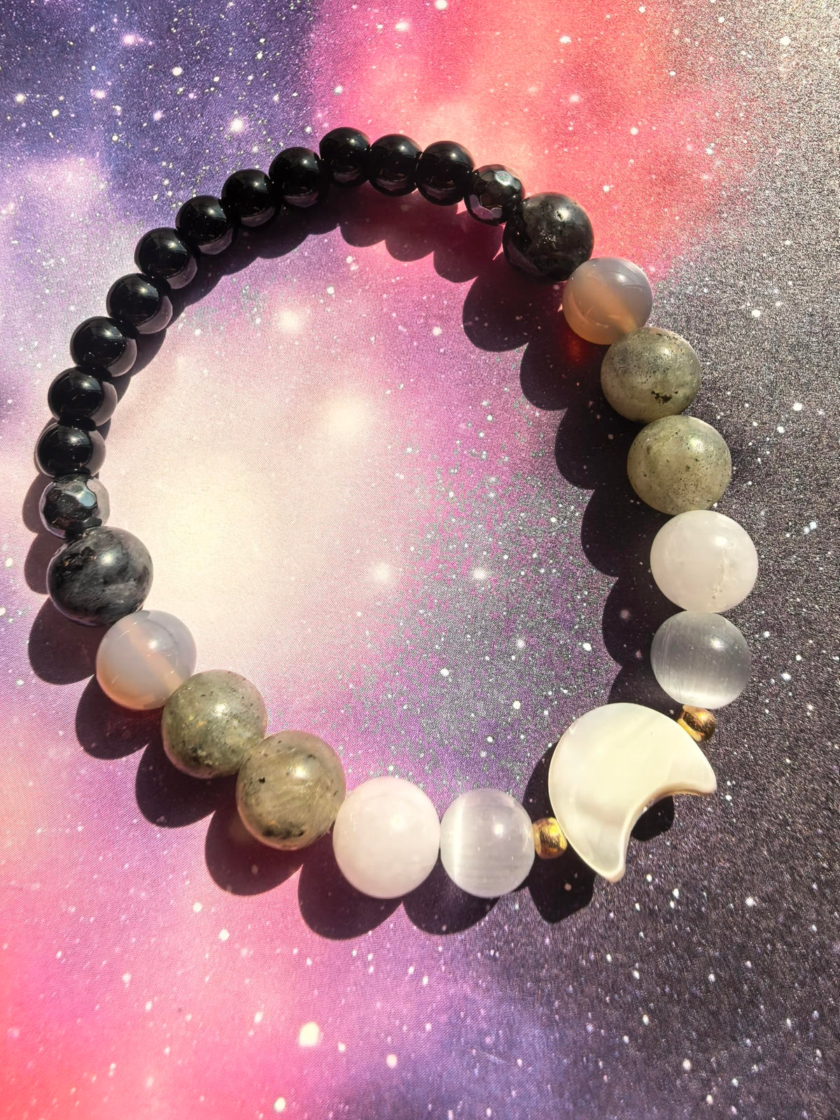 MQV Moon Phase Ultimate Women Protection Lunar Energy Bracelet Cleanse Healing Inner Peace Energy and Balance inspired Jewelry Gift (style1)