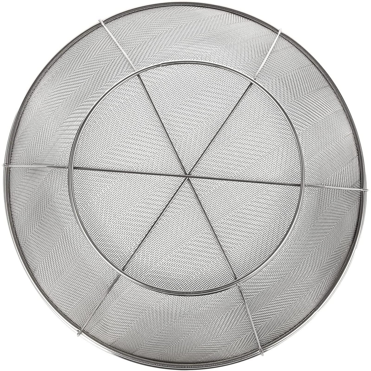 Juvale Stainless Steel Fine Mesh Strainer - Durable Rust-Resistant Mesh Colander - Ergonomic Handle Rice Colander - Ultra-Fine Flour Sifter - Dishwasher Safe with Stable Design - 11 in x 4 in, Silver
