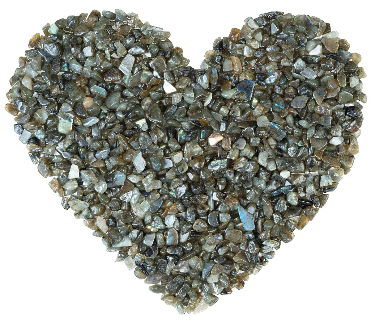 Crocon 1/2 LB Crushed Labradorite Chips Bulk Stones 1100+ Carats Natural Quartz Pieces Irregular Shape Gemstones for House Warming Gifts New Home & Chakra Healing Crystals Home Décor Gifts for Women