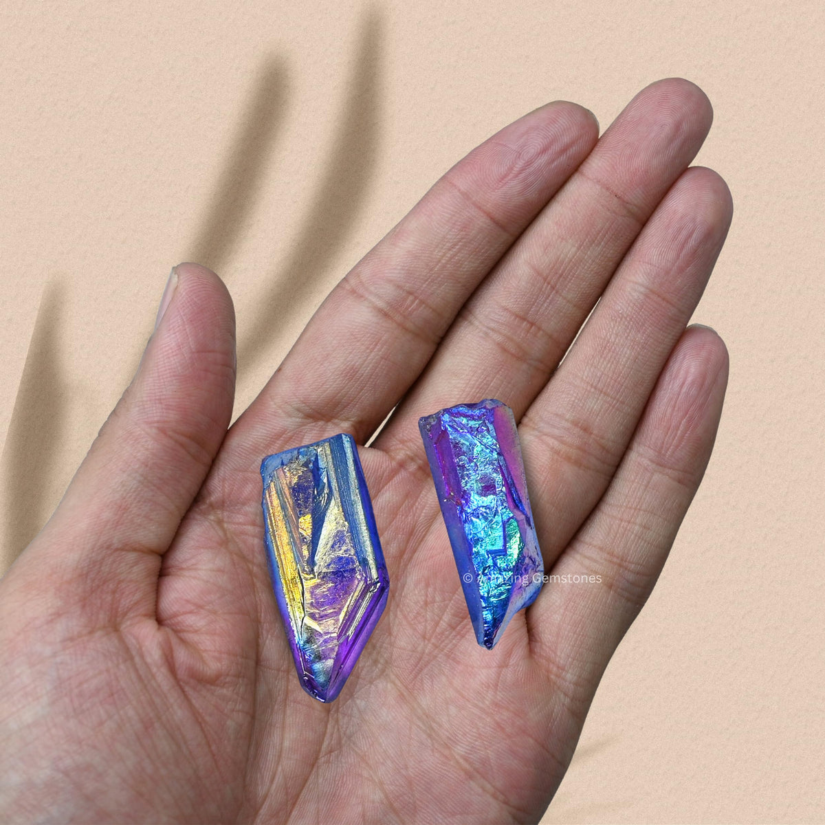Amazing Gemstone Amethyst Aura Quartz Raw Crystals Point and Healing Stones, Natural Rocks for Meditation and DIY Raw Stones and Crystals (1 lb)