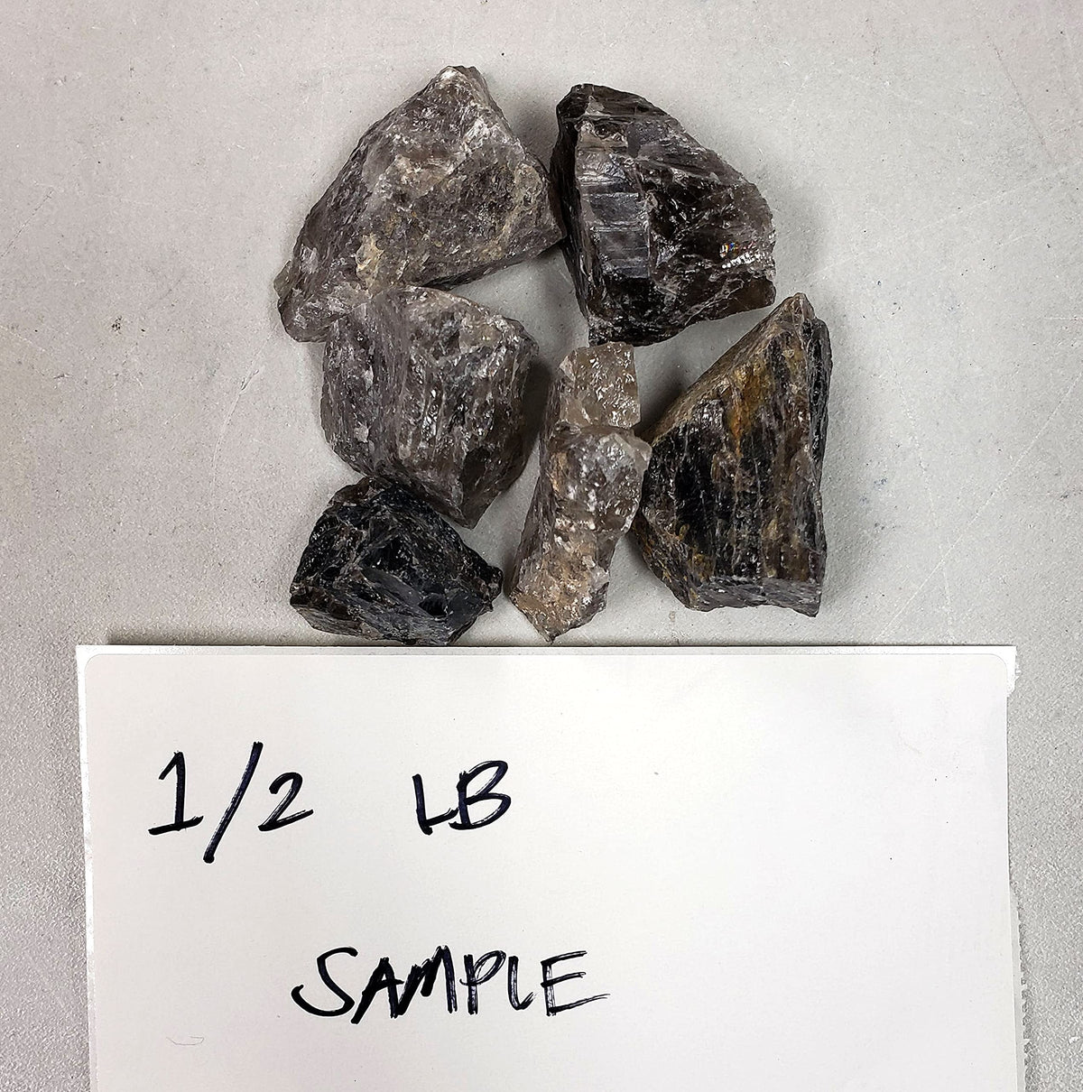 MINERALUNIVERSE 1/2 LB Smoky Quartz Rough Stones - Bulk Smoky Quartz Crystal - Raw Natural Stones & Crystals - Fountain Rocks for Cabbing, Polishing, Wire Wrapping, Reiki, Chakra Crystal Healing