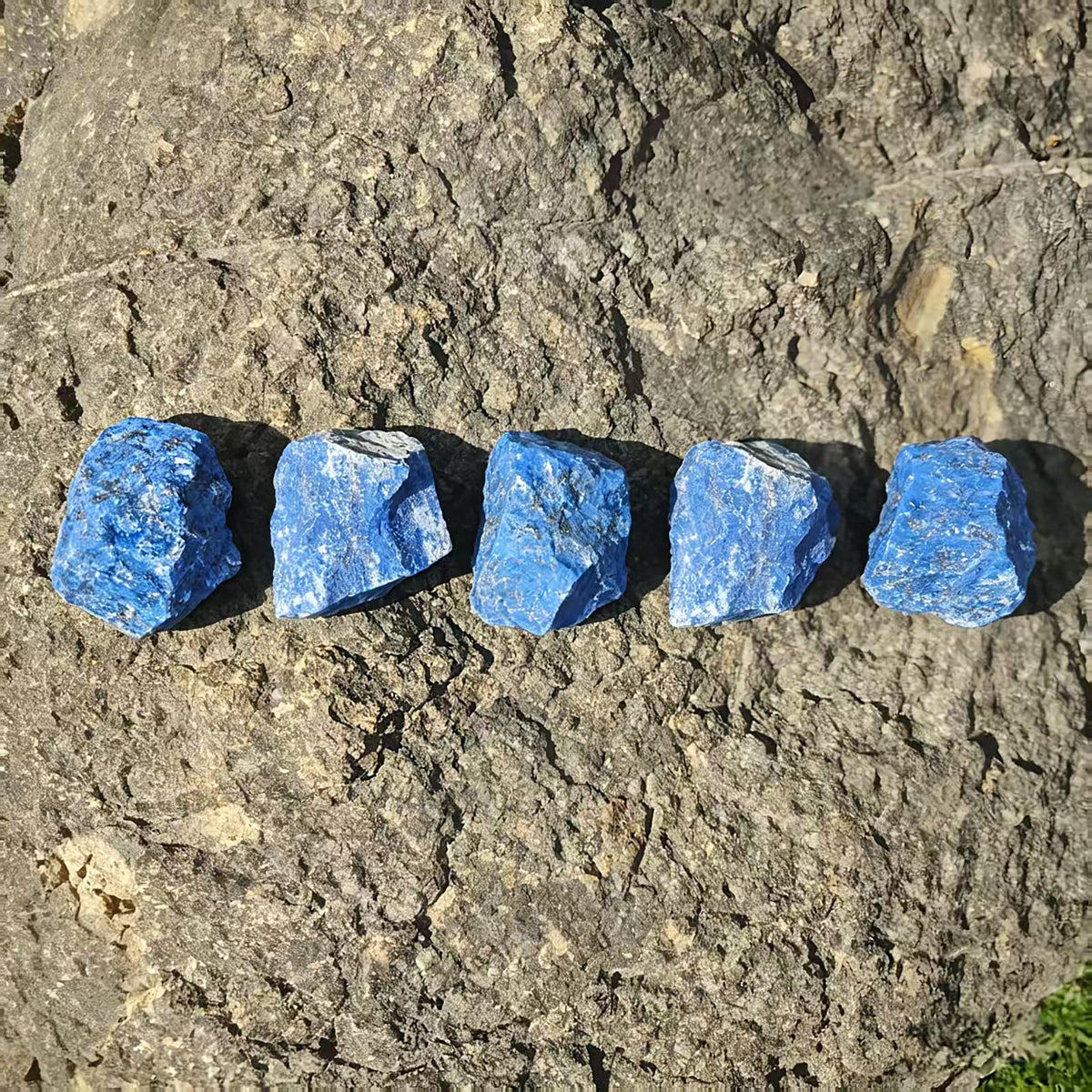 0.45lb Natural Lapis Lazuli Bulk Raw Crystals 1.2-2″Large Healing Stones for Tumbling, Wire Wrapping, Reiki, Meditation, Wicca, Chakra Balancing