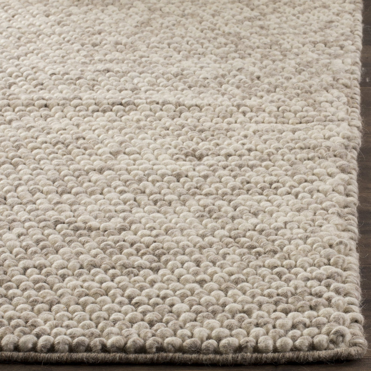 SAFAVIEH Area Rug 9x12 - Natura Collection - Large - Beige, Handmade Wool Blend, Textured Design, Ideal for Living Room, Bedroom, Dining Space (NAT620B)