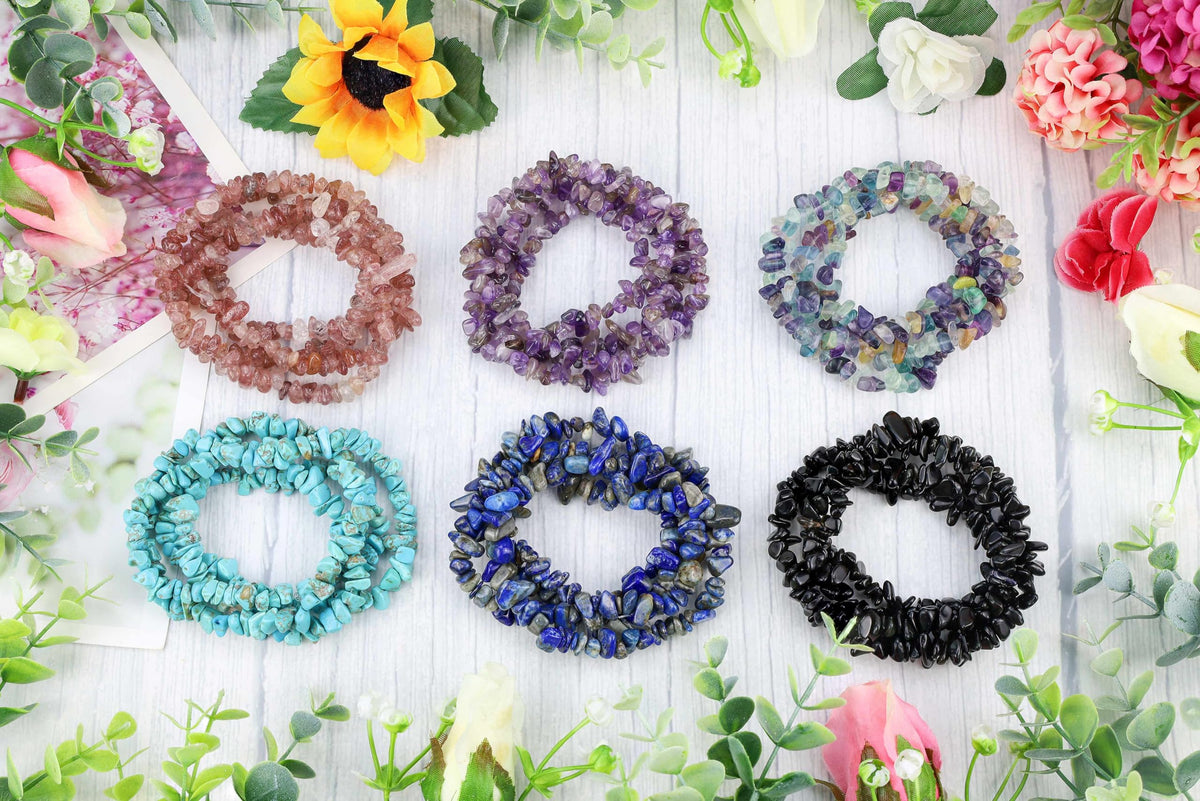 XIANNVXI Amethyst Beads, Natural Chip Stone Beads 400Pcs Crystal Bead 5-8mm Irregular Healing Crystal Loose Rocks for DIY Jewelry Making