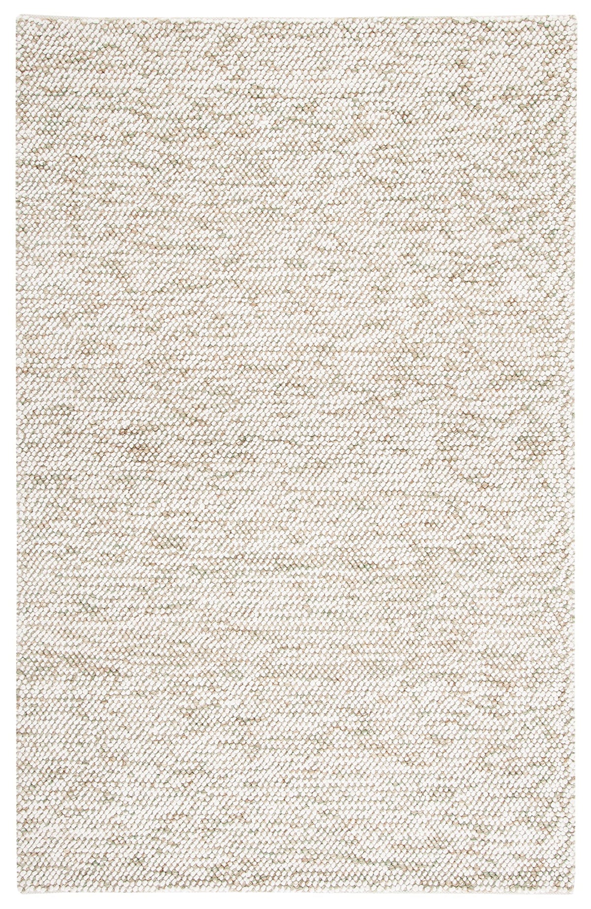 SAFAVIEH Natura Collection Area Rug - 6' x 9', Sage & Ivory, Handmade Wool, Ideal for High Traffic Areas in Living Room, Bedroom (NAT182W)