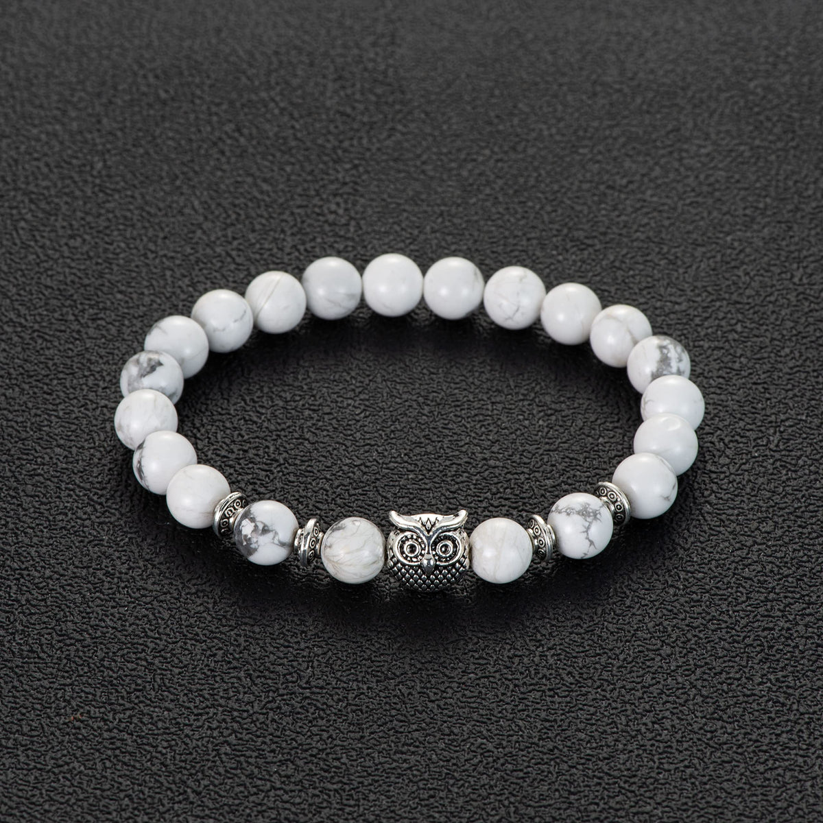 Softones Owl Gifts Owl Bracelets Healing Crystals Bracelet for Women Men Spiritual Energy Beaded Bracelet Set Gifts