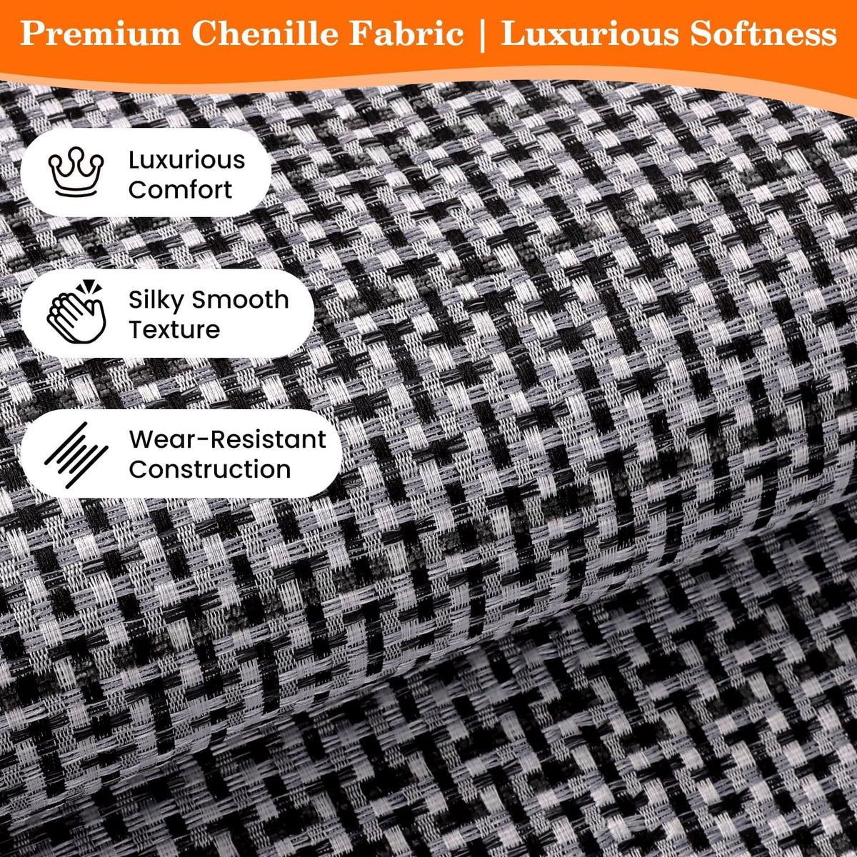 StepRite Kitchen Rugs, Kitchen Mats for Floor, 32"x20" Non-Slip Machine-Washable Kitchen Throw Rug, Absorbent Kitchen Runner Rugs Office, Kitchen Sink Standing Desk Mat, Kitchen Decor Carpet, Grey
