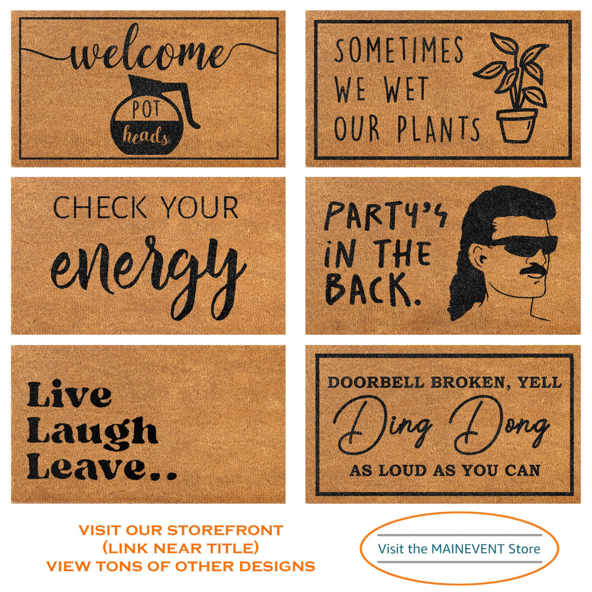 MAINEVENT Excuse the Mess We Freed Our House Elf Door Mat 30x17 Inch, Welcome Mat Outdoor Funny, Nerdy Doormat Outside Funny, Geeky Welcome Mat for Front Door and Covered Outdoor Spaces