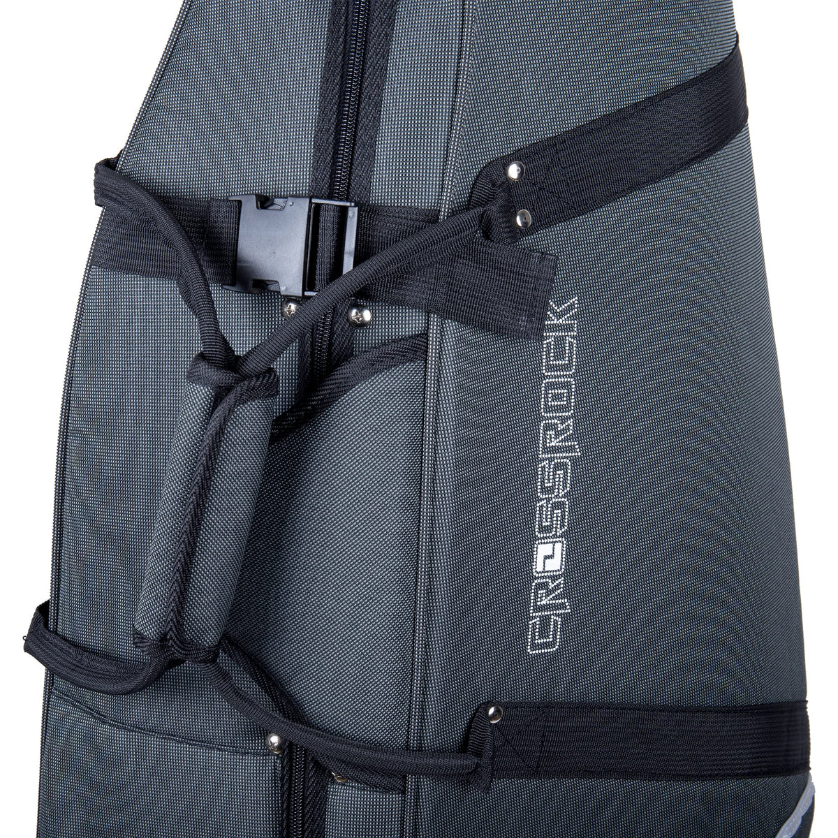 Crossrock Lightweight Cello Case for 4/4 Full Size Cello with Dense Foam in Grey (CRP200CEFGY)