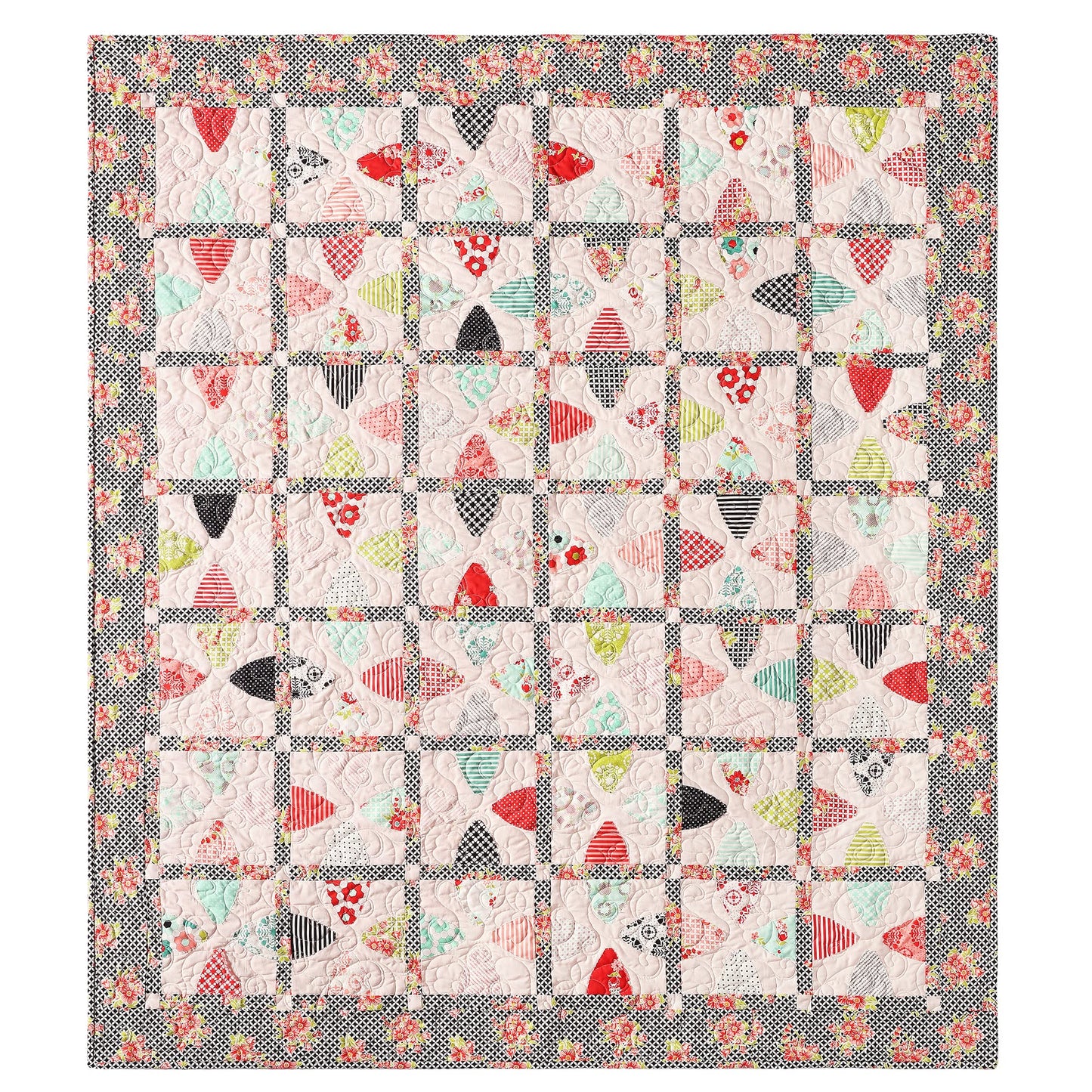 Acrylic Quilting Template, Leaf/Orange Peel | For Use with 10” Precut Fabric Squares | Essential Patchwork Quilt Supplies for Cutting Patterns, Sewing, and DIY Blanket Making Projects
