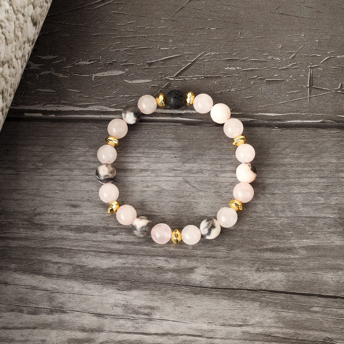 RIANGI Healing Bracelet For Women Crystal Bracelet Chakra Beaded Bracelets Rose Quartz Crystals And Healing Stones Bracelet Calming Stretch Bracelet